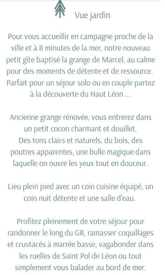 فيلا La Grange De Marcel Saint-Pol-de-Léon المظهر الخارجي الصورة